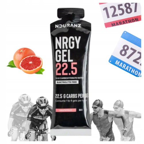 Żel energetyczny izotoniczny NDURANZ Nrgy Gel 22,5g 66g Bieganie Grejpfrut