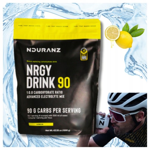 Nduranz Nrgy Unit Drink 90 1200g Węglowodany Izotonik smak cytrynowy