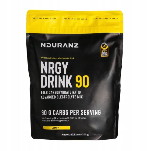 Nduranz Nrgy Unit Drink 90 1200g Węglowodany Izotonik smak cytrynowy