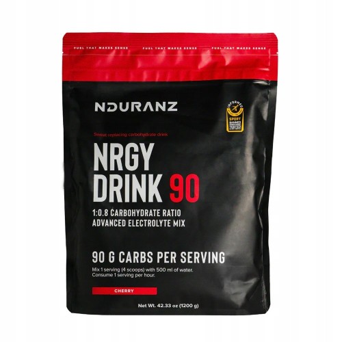 Nduranz Nrgy Unit Drink 90 1200g Węglowodany Izotonik smak wiśniowy