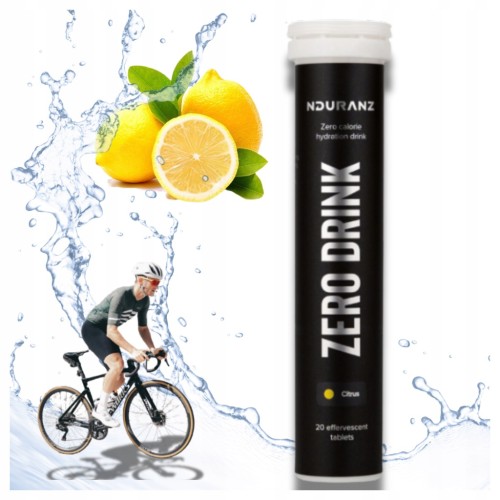 Elektrolity w Pastylkach Bez Cukru ZERO DRINK NDURANZ smak citrus 20szt.