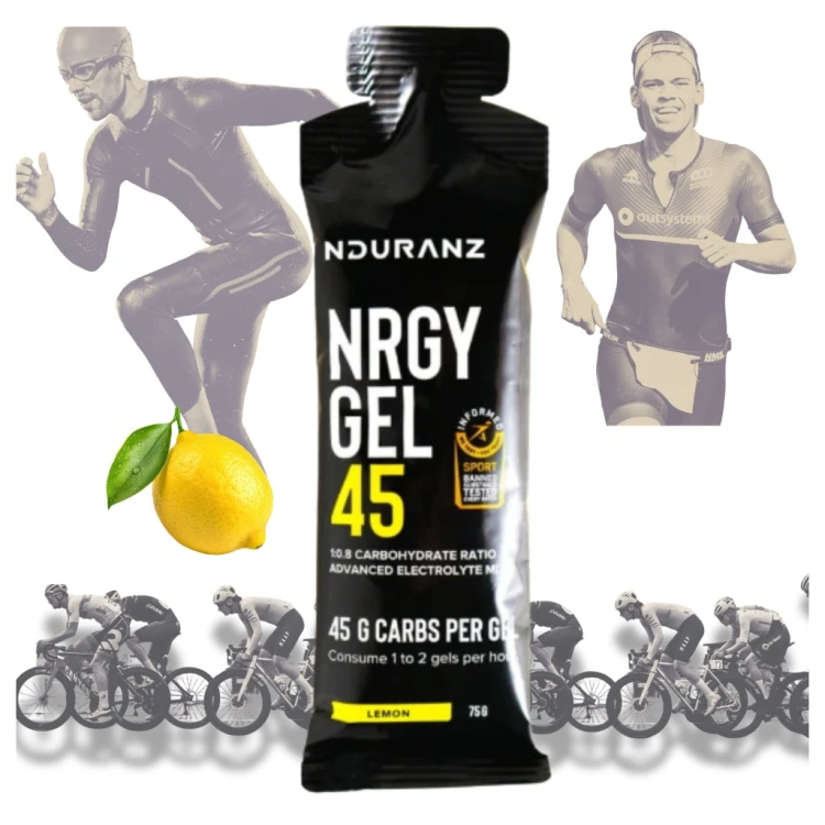 Żel energetyczny NRGY GEL 45 NDURANZ 75g cytryna węglowodany elektrolity