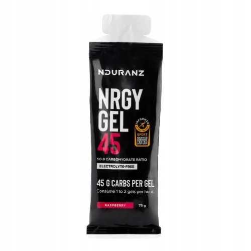 ŻEL ENERGETYCZNY NRGY GEL 45 BEZ ELEKTROLITÓW NDURANZ 75g MALINA