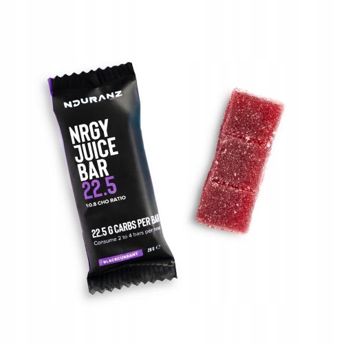 Carbo batony NDURANZ Nrgy Juice Bar 22.5 porzeczka smak czarna porzeczka 28