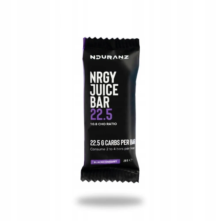 Carbo batony NDURANZ Nrgy Juice Bar 22.5 porzeczka smak czarna porzeczka 28