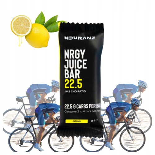 Carbo batony NDURANZ Half Nrgy Unit Juice Bar smak cytrynowy 28 g 1 szt.