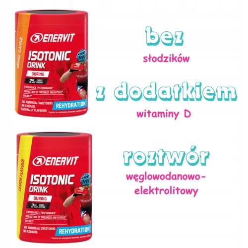 Izotonik proszek Enervit isotonic drink smak pomarańczowy 420 g 1 szt.