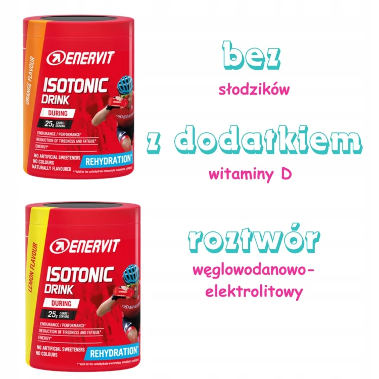 Izotonik proszek Enervit isotonic drink smak pomarańczowy 420 g 1 szt.