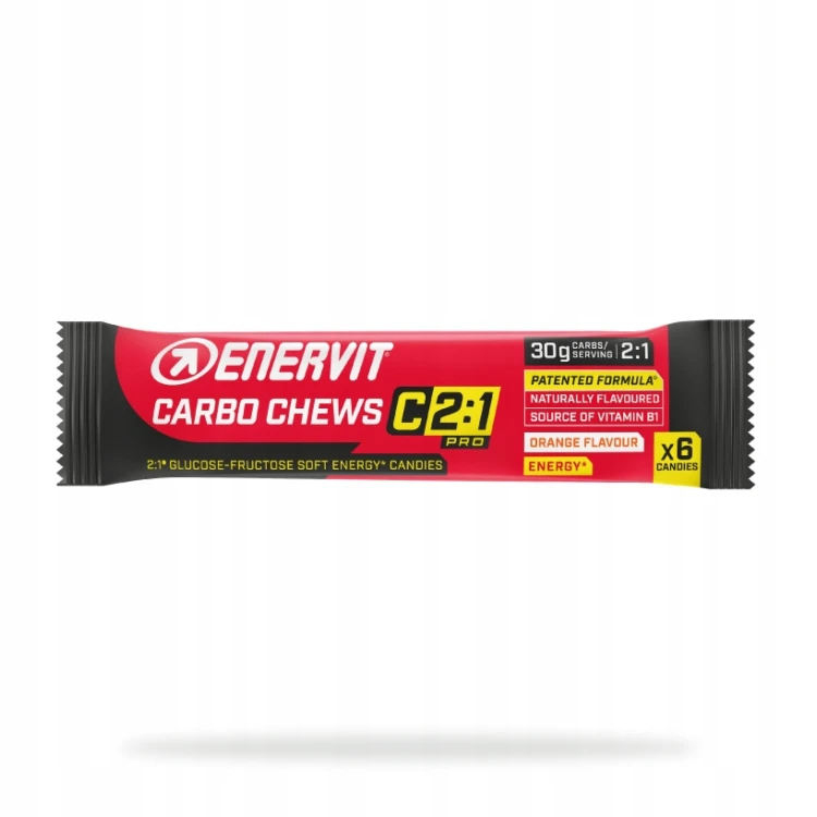 Żelki Enervit Carbo Chews C2:1 PRO 34g pomarańcza