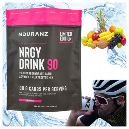 NDURANZ NRGY DRINK 90 1200G TROPIKALNY NAPÓJ WYSOKO WĘGLOWODANOWY