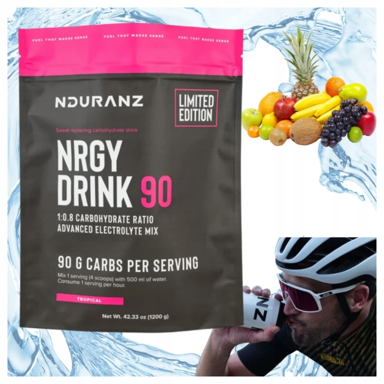 NDURANZ NRGY DRINK 90 1200G TROPIKALNY NAPÓJ WYSOKO WĘGLOWODANOWY