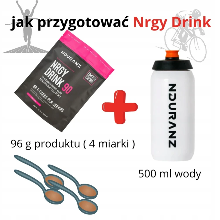 NDURANZ NRGY DRINK 90 1200G TROPIKALNY NAPÓJ WYSOKO WĘGLOWODANOWY