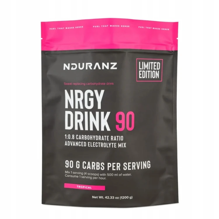 NDURANZ NRGY DRINK 90 1200G TROPIKALNY NAPÓJ WYSOKO WĘGLOWODANOWY