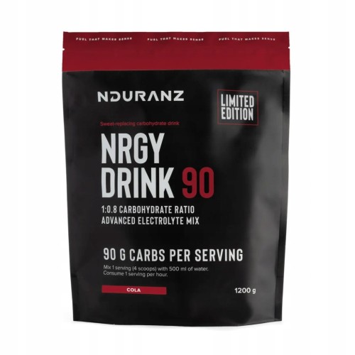 NDURANZ NRGY DRINK 90 1200G COLA NAPÓJ WYSOKO WĘGLOWODANOWY