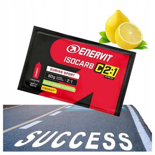 Enervit Isocarb C2:1PRO Izotoniczny Węglowodany Izotonik Lemon Saszetka 65g