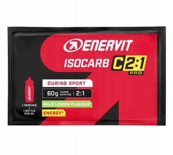 Enervit Isocarb C2:1PRO Izotoniczny Węglowodany Izotonik Lemon Saszetka 65g