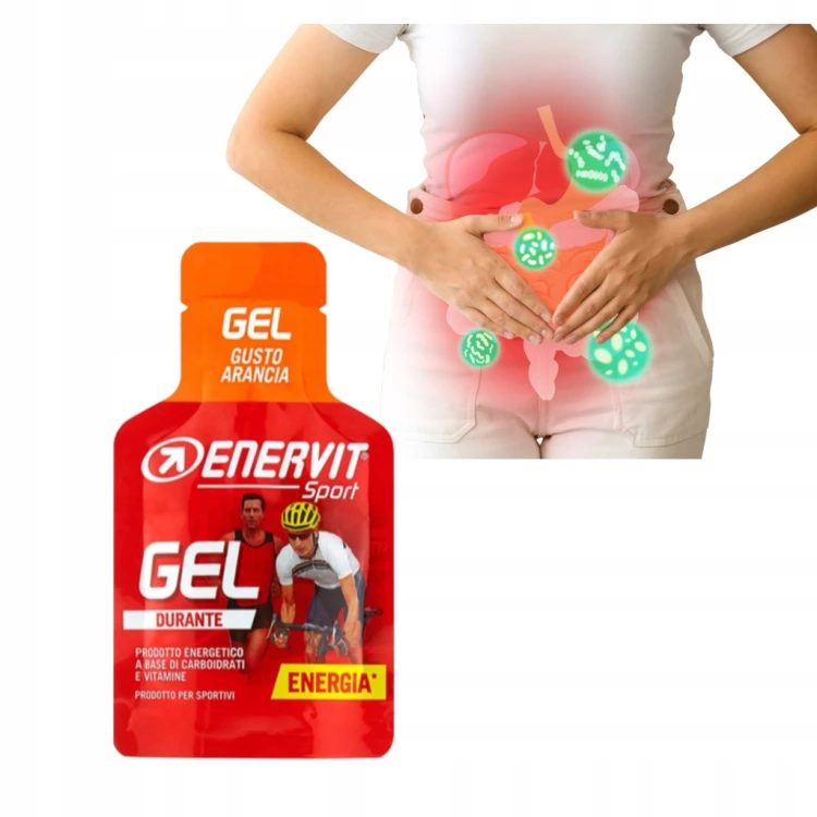 Żel Energetyczny Enervit Gel 25ml 20g Węglowodanów Orange Bieganie Rower
