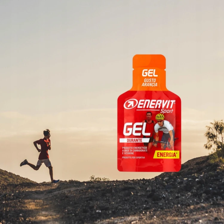 Żel Energetyczny Enervit Gel 25ml 20g Węglowodanów Orange Bieganie Rower
