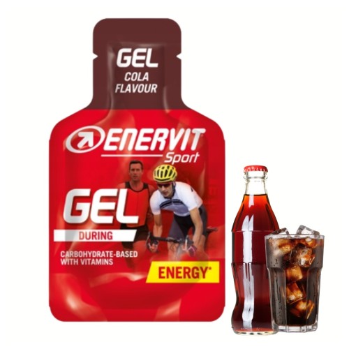 Żel Energetyczny Enervit Gel 25ml 20g Węglowodanów Cola Bieganie Rower