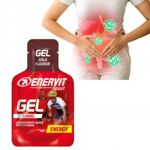 Żel Energetyczny Enervit Gel 25ml 20g Węglowodanów Cola Bieganie Rower