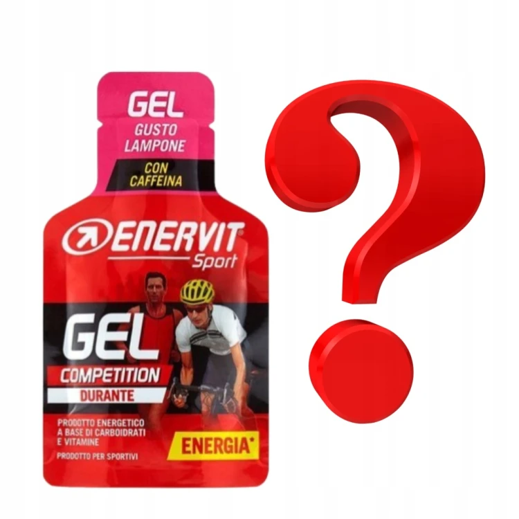 Enervit Gel Żel Energetyczny 25ml Kofeina 20mg Malina DP4 Bieganie Rower