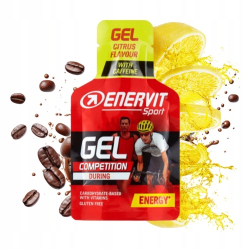 Enervit Gel Żel Energetyczny 25ml Kofeina 20mg Cytryna DP4 Bieganie Rower