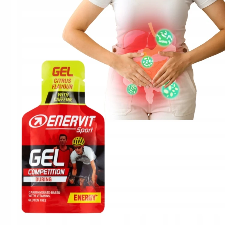 Enervit Gel Żel Energetyczny 25ml Kofeina 20mg Cytryna DP4 Bieganie Rower