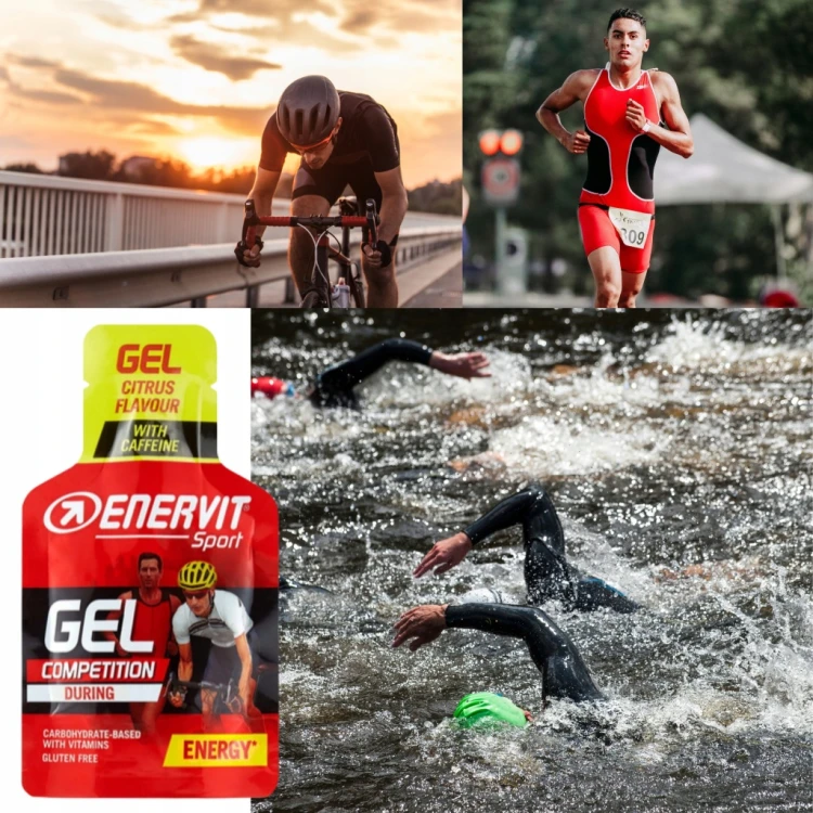 Enervit Gel Żel Energetyczny 25ml Kofeina 20mg Cytryna DP4 Bieganie Rower