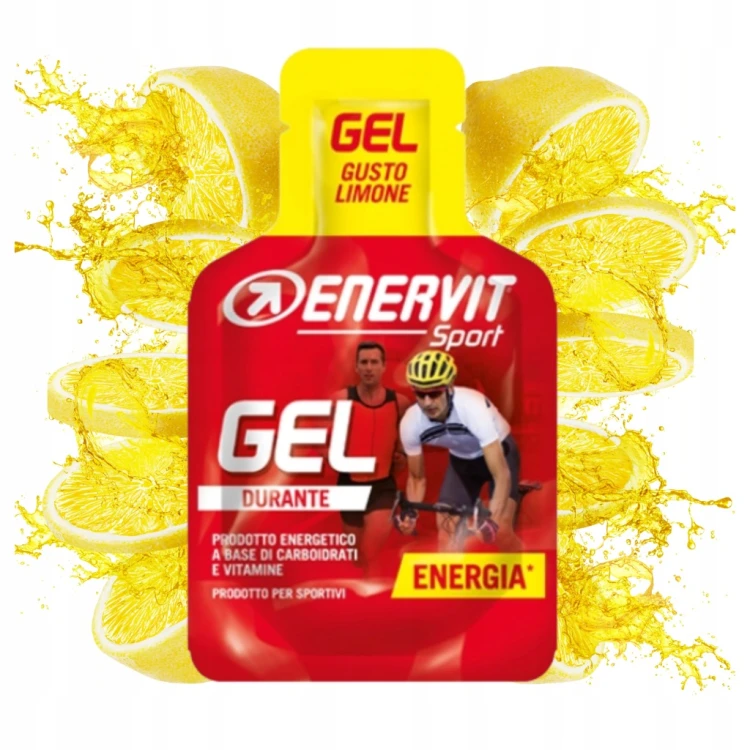 Żel Energetyczny Enervit Gel 25ml 20g Węglowodanów Cytryna Bieganie Rower