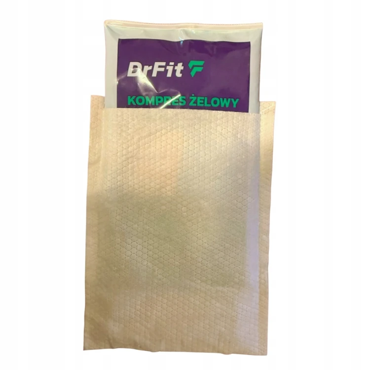 KOMPRES ŻELOWY OKŁAD CIEPŁO ZIMNO DrFIT 14x24 CM Urazy Kontuzje Zabiegi