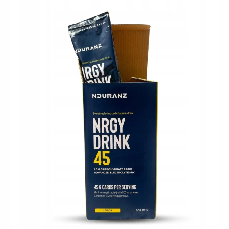 NDURANZ NRGY DRINK 45Cytryna NAPÓJ WYSOKO WĘGLOWODANOWY Carbo Saszetka 48G