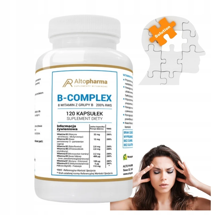 Suplement diety Alto Pharma Witamina B Complex 200% RWS kapsułki 120 szt.