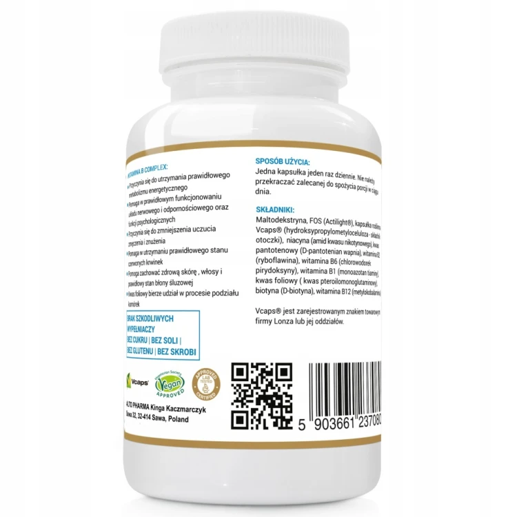 Suplement diety Alto Pharma Witamina B Complex 200% RWS kapsułki 120 szt.