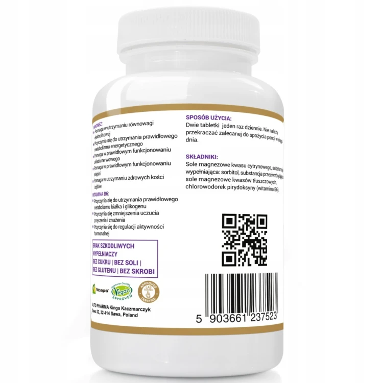 Altopharma Magnez Strong + Witamina B6 120 tabletek wege