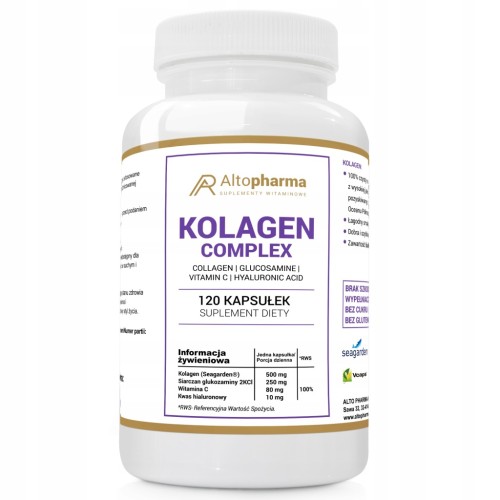 Kolagen complex Alto Pharma 120 kaps. stawy skóra włosy paznokcie