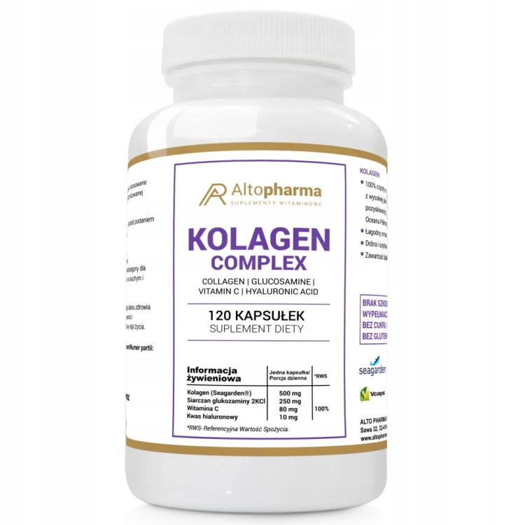 Kolagen complex Alto Pharma 120 kaps. stawy skóra włosy paznokcie