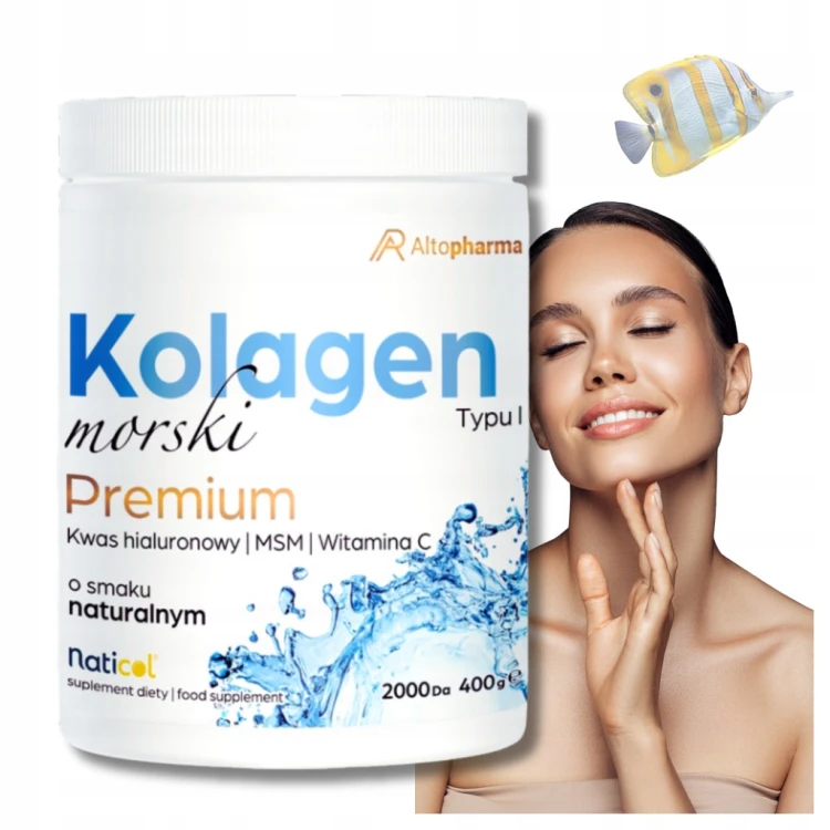 Kolagen Rybi Premium Alto Pharma 10 000mg Proszek MSM Wit C Na Stawy