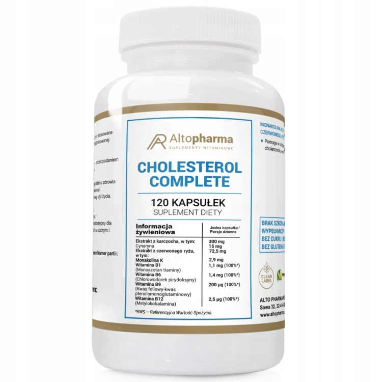Suplement diety Alto Pharma Cholesterol Complete karczoch kapsułki 120 szt.