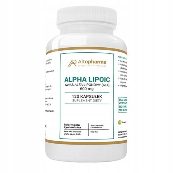 Kapsułki suplementu diety Alto Pharma kwas alfa-liponowy 600 mg 120 szt.