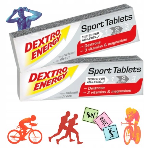 Dextro Energy Dekstroza Glukoza Magnez 2x14 94g Mózg Koncentracja Energia