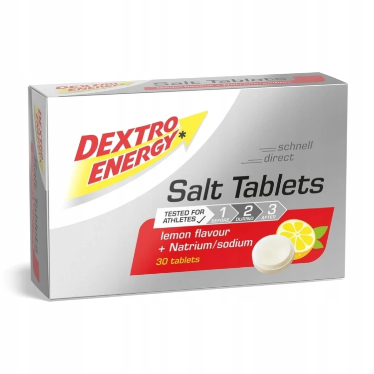 Dextro Energy Salt Tablets Sod 30 Elektrolity Lemon Skurcze Bieganie Rower