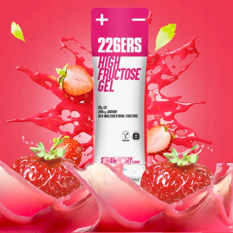 226ERS Żel Energetyczny HIGH FRUCTOSE GEL Truskawka 80g Rower Bieganie