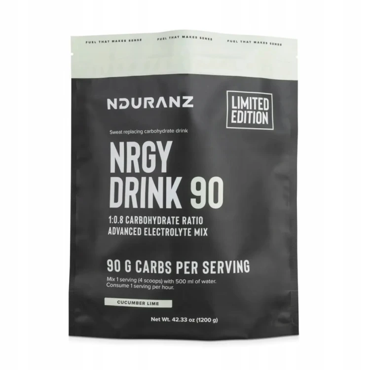 NDURANZ NRGY DRINK 90 1200G OGÓREK LIMONKA NAPÓJ WYSOKO WĘGLOWODANOWY