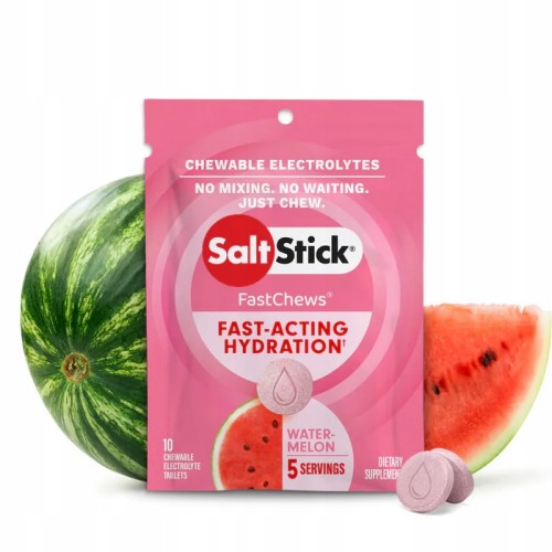 SaltStick FastChews Elektrolity Arbuzowe 10szt Skurcze Bieganie