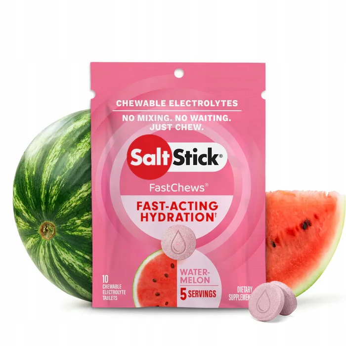 SaltStick FastChews Elektrolity Arbuzowe 10szt Skurcze Bieganie