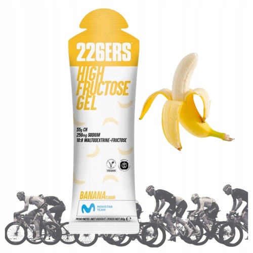 226ERS Żel Energetyczny HIGH FRUCTOSE GEL Banan 80g Rower Maraton Bieganie