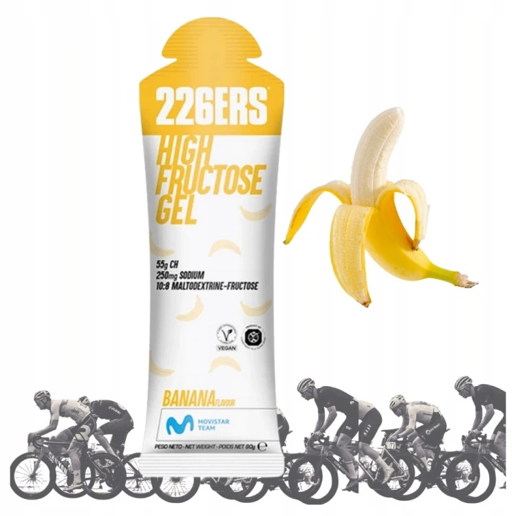 226ERS Żel Energetyczny HIGH FRUCTOSE GEL Banan 80g Rower Maraton Bieganie