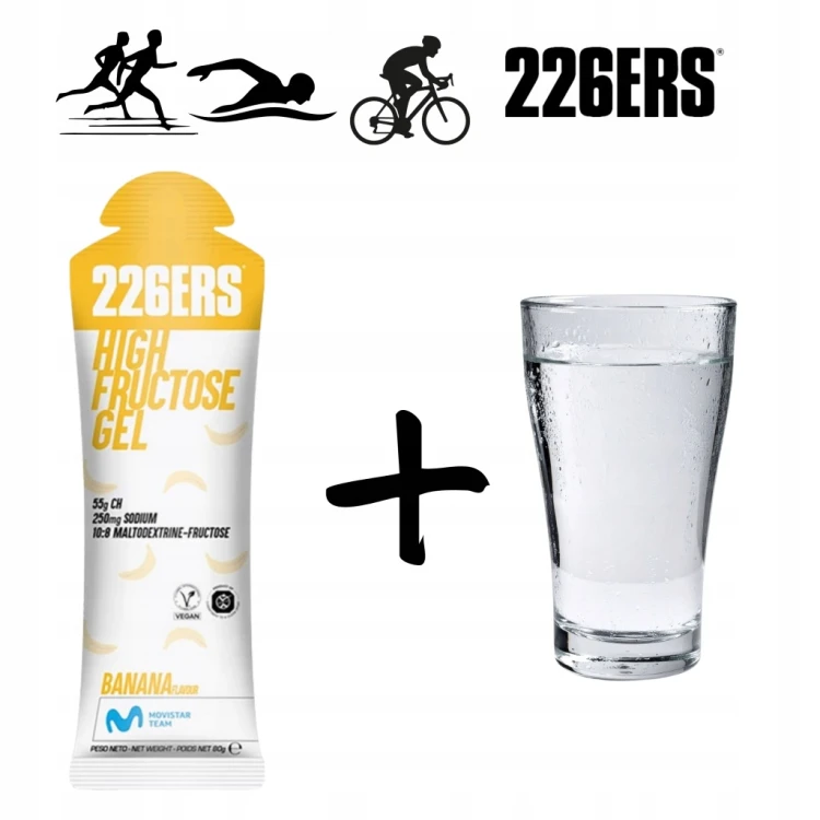 226ERS Żel Energetyczny HIGH FRUCTOSE GEL Banan 80g Rower Maraton Bieganie