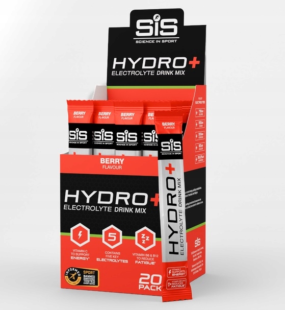 SIS Elektrolity Hydro+ Drink Mix Berry jagodowy saszetki x6 bieganie rower