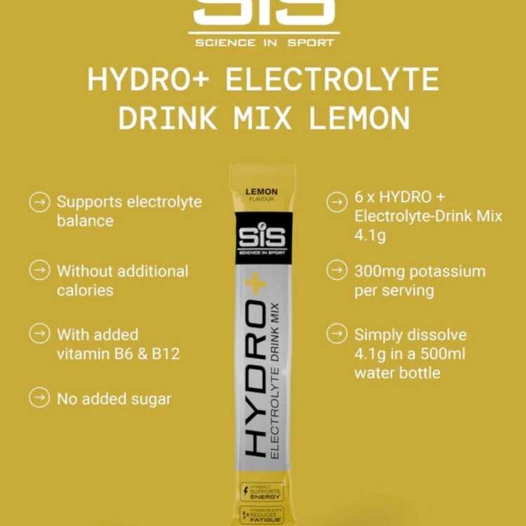 SIS Napój Elektrolitowy Hydro+ Drink Mix Elektrolity Cytryna saszetki x 6